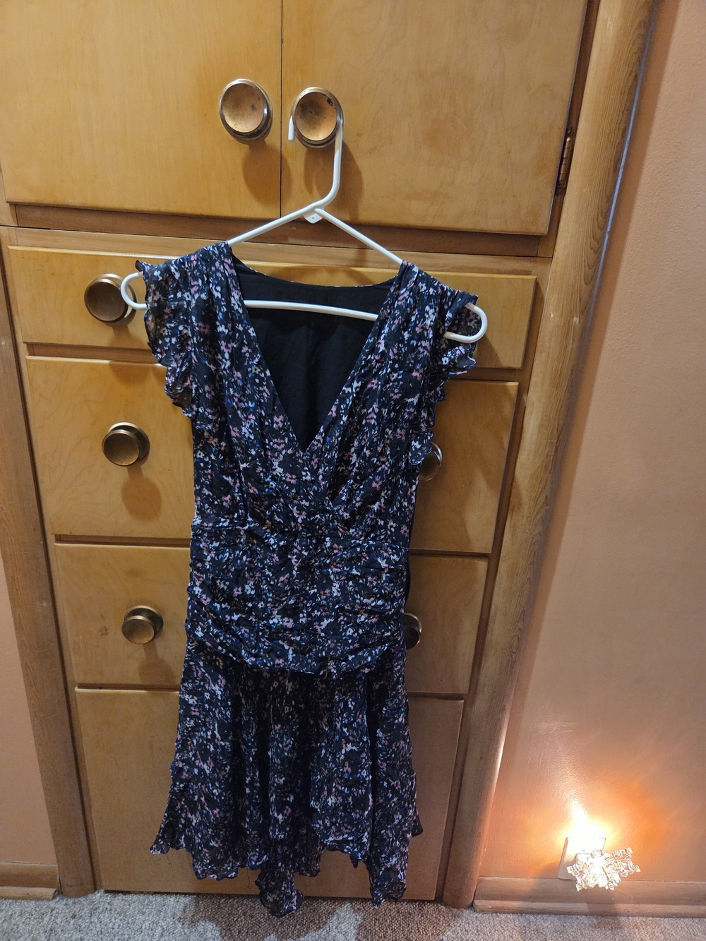 All Saints One-Shoulder Floral Dress